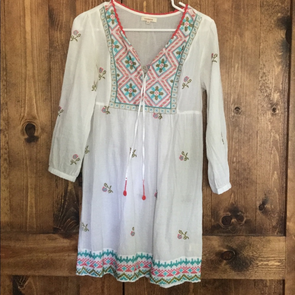 Sundance embroidered beach cover up